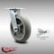 Service Caster 8 Inch SS Thermoplastic Rubber Swivel Caster with Roller Bearing and Swivel Lock SCC-SS30S820-TPRRD-BSL - alternate 3